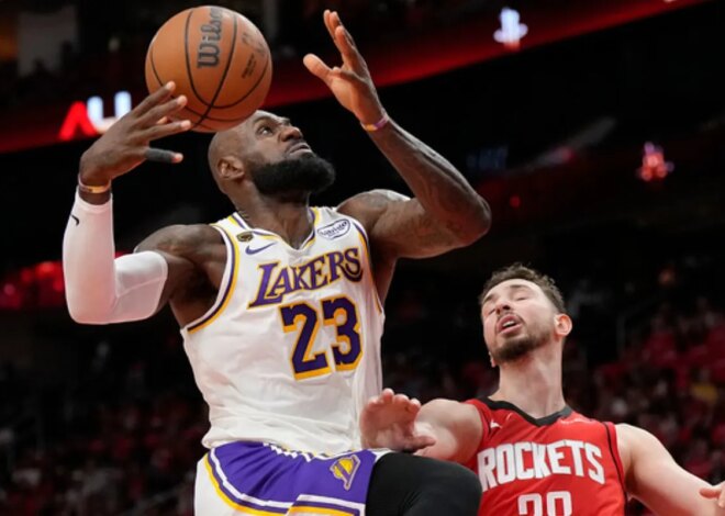 Os Rockets vencem o Lakers em um dos piores jogos de LeBron James