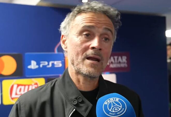 O técnico do PSG, Luis Enrique, e o zagueiro Lucas Hernandez reagem ao excelente thriller de nove gols contra o Bayern de Munique (vídeo)