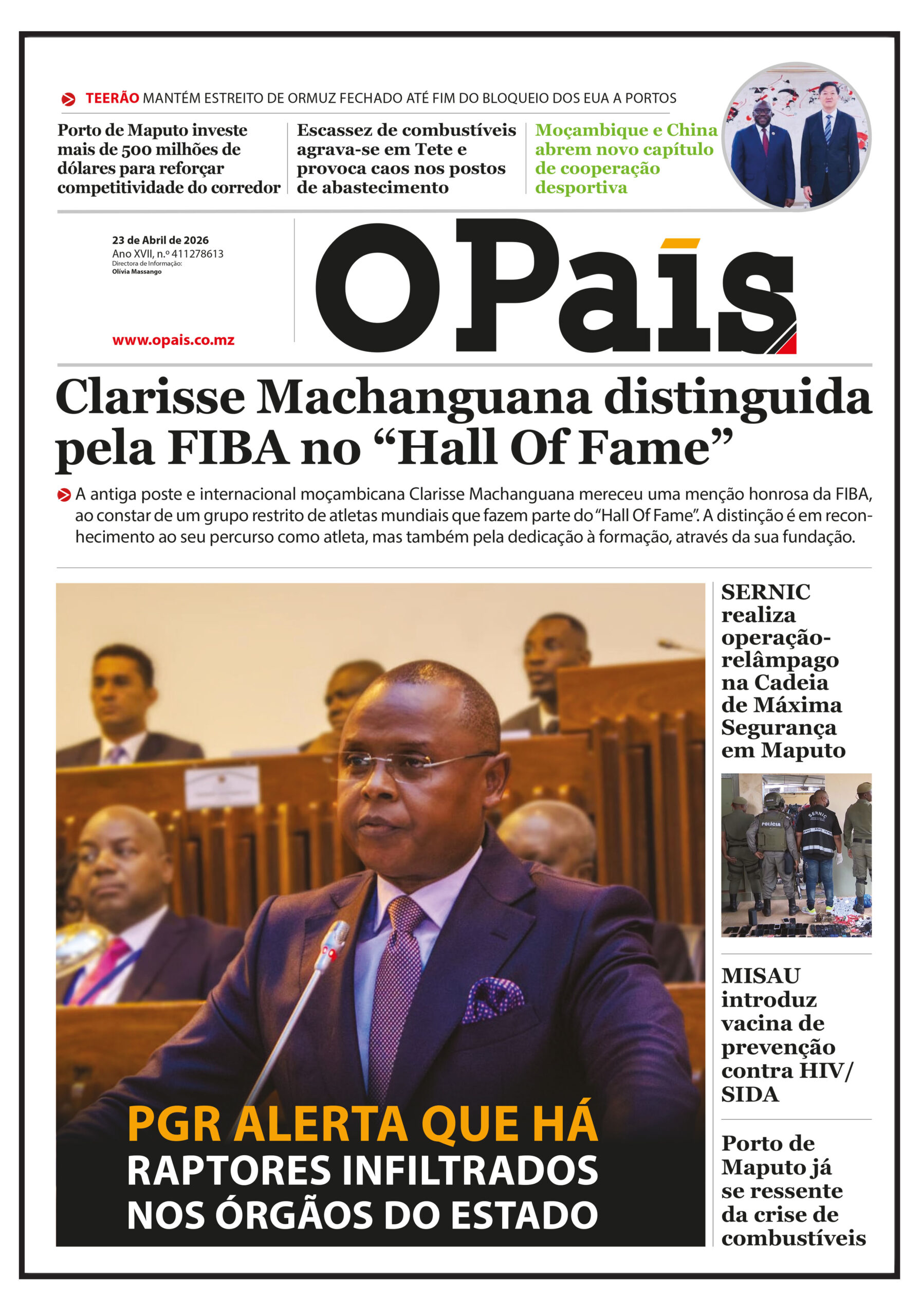 CAPA DO JORNAL 23.04.2026
