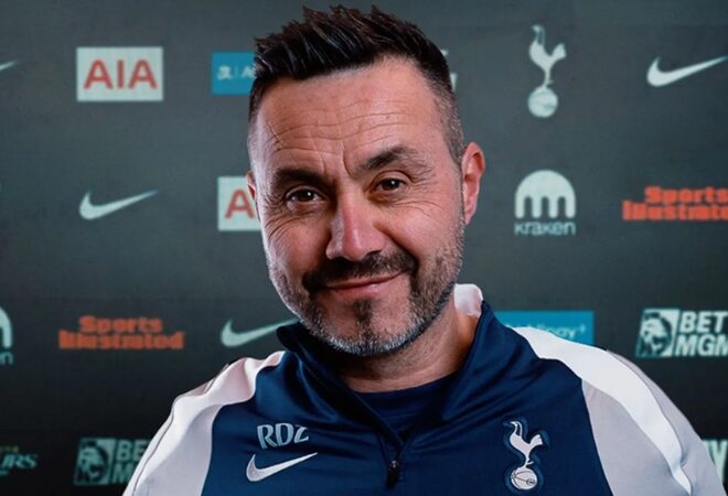 O técnico do Spurs, Roberto De Zerbi, não se surpreende com a vitória sobre o Aston Villa (vídeo)