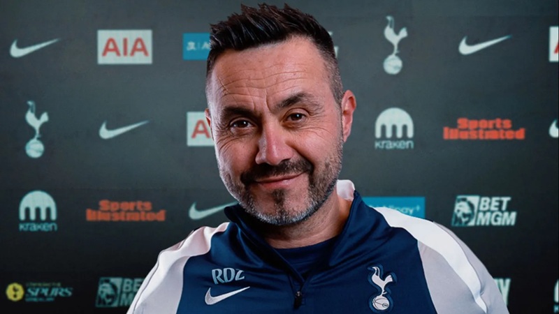 O técnico do Spurs, Roberto De Zerbi, não se surpreende com a vitória sobre o Aston Villa (vídeo)