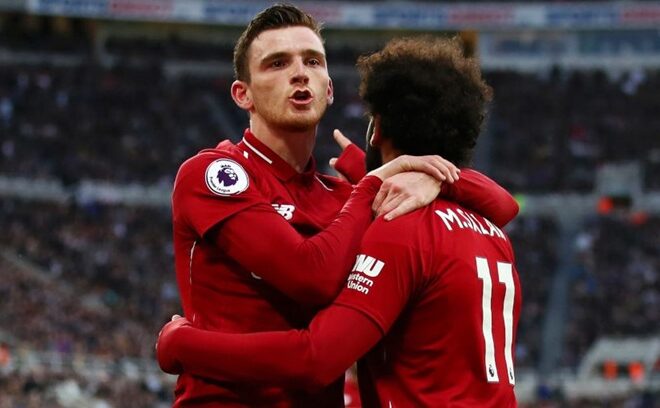 Mensagem de Andy Robertson para Mohamed Salah enquanto as duas estrelas se preparam para deixar o Liverpool após nove anos juntos (Vídeo)