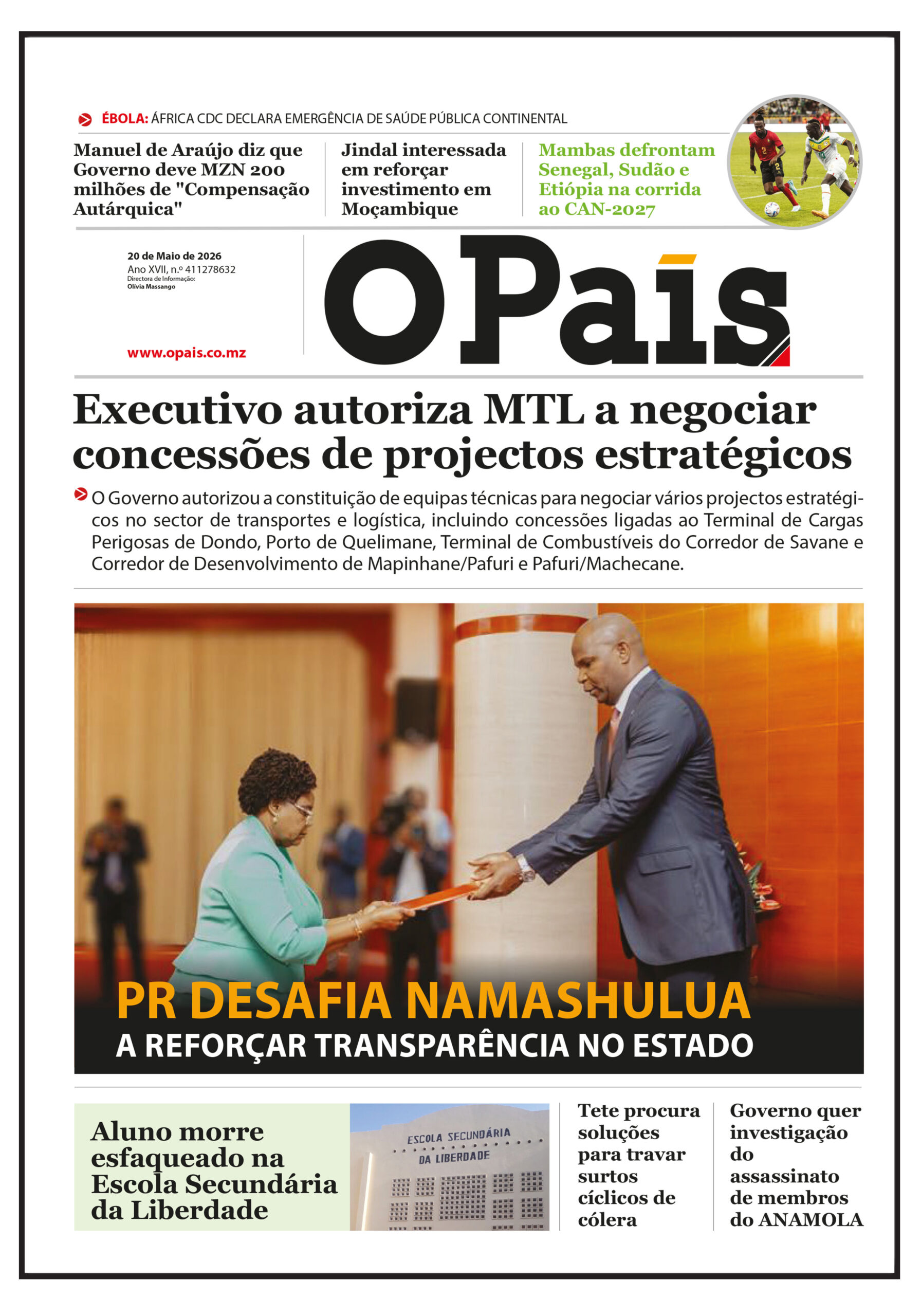 CAPA DO JORNAL 20.05.2026