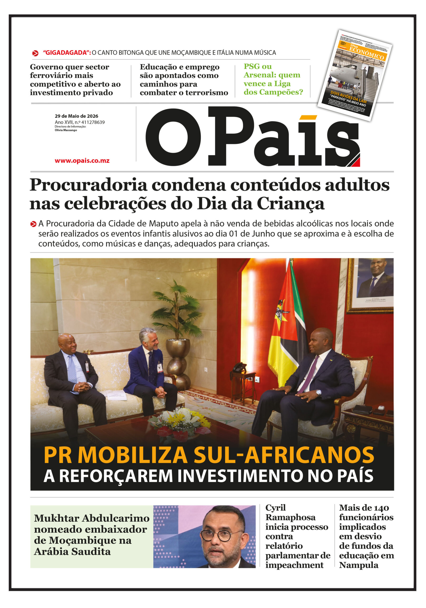 CAPA DO JORNAL 29.05.2026