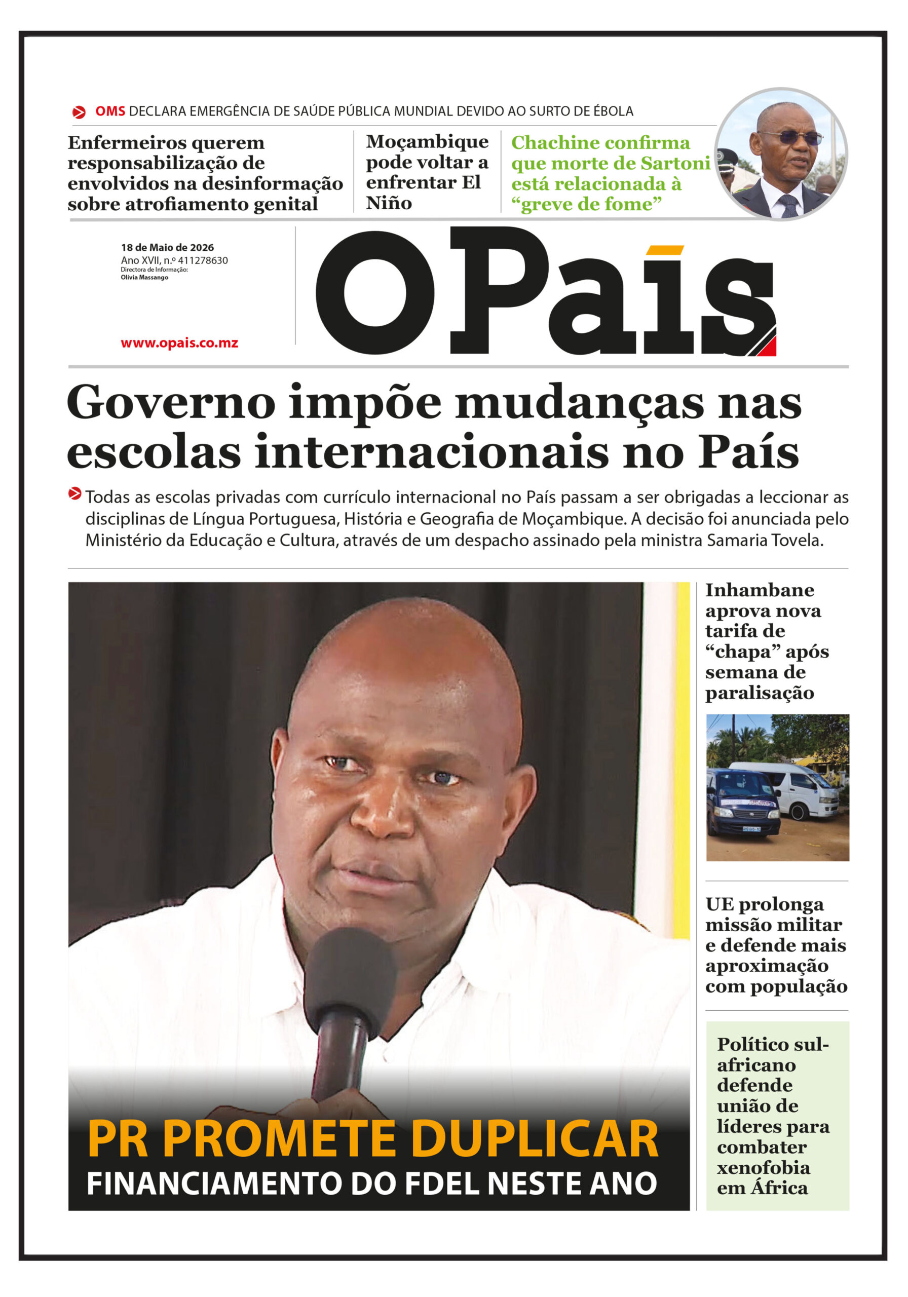CAPA DO JORNAL 18.05.2026