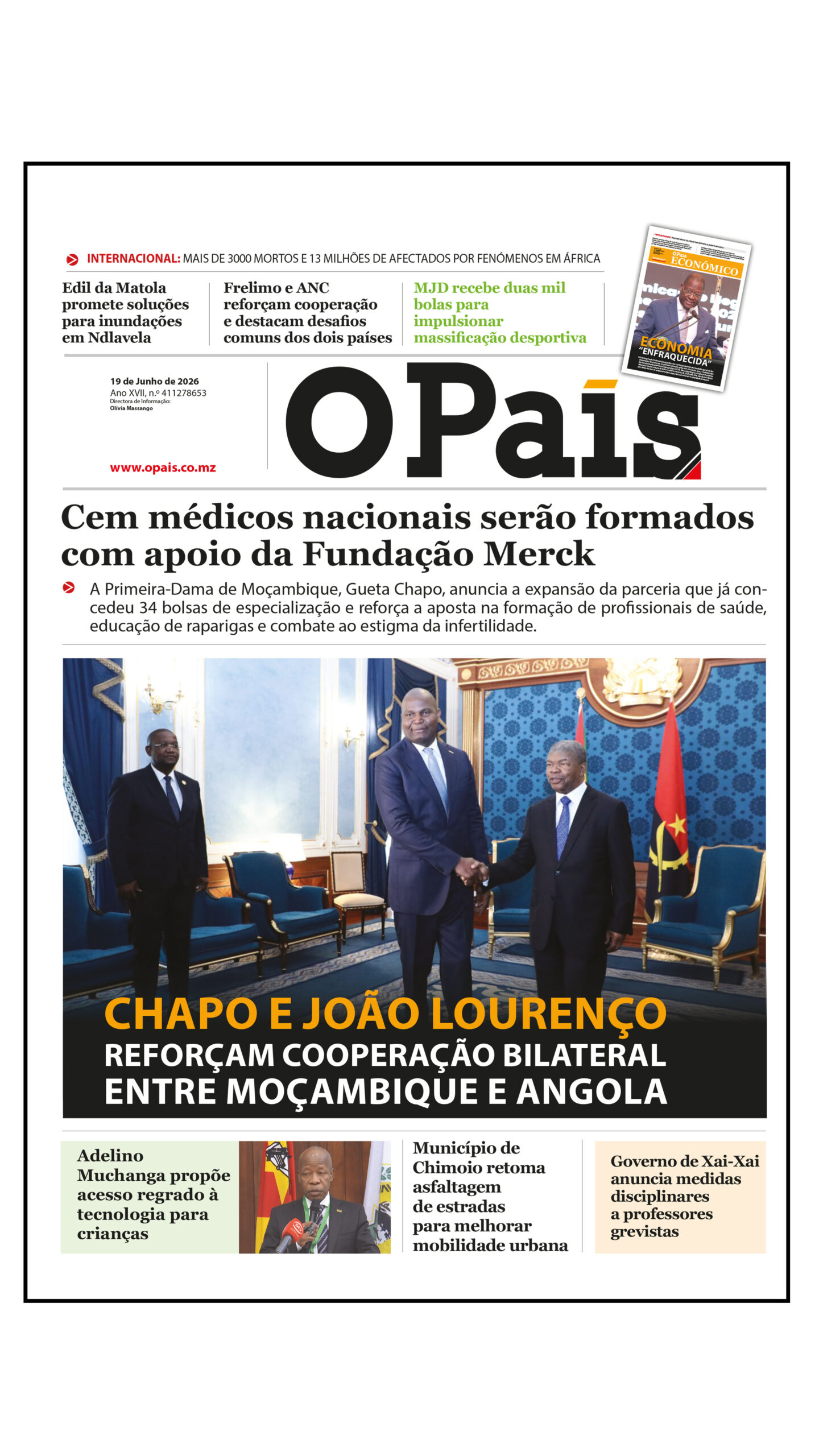 Capa do Jornal 19.0626