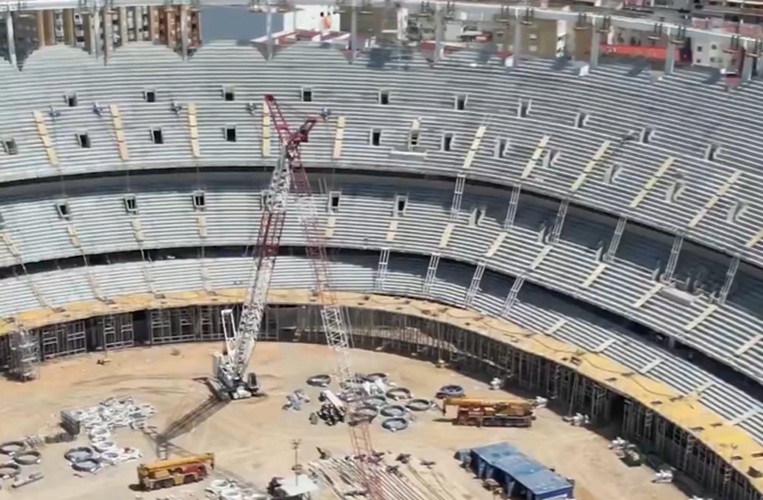 O trabalho no Nou Mestalla de Valência está avançando (Vídeo)