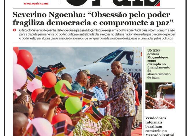 Capa do jornal o pais 24.07.26 – O País
