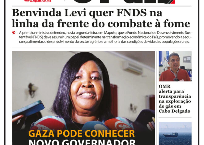 Capa do Jornal O pais 28.07.2026 – O País