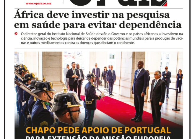Capa do Jornal o pais 17.07.26 – O País