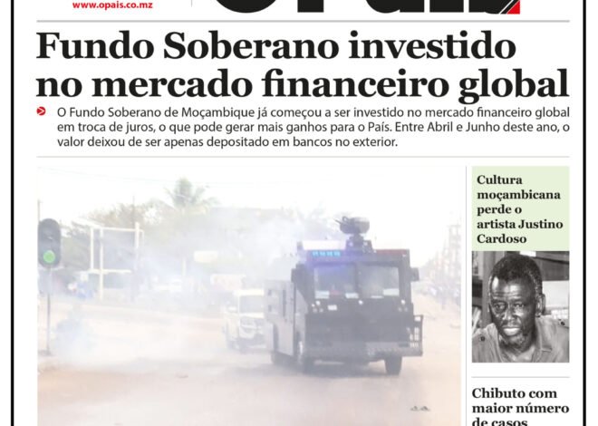 Capa do Jornal O Pais 18.08.26 – O País