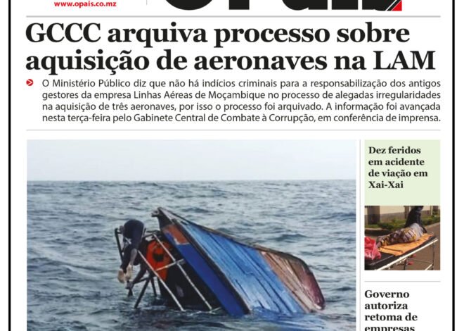 Capa do Jornal O Pais 19.08.26 – O País