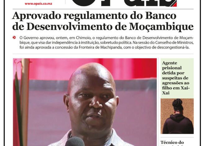 Capa do jornal 28.08.26 – O País
