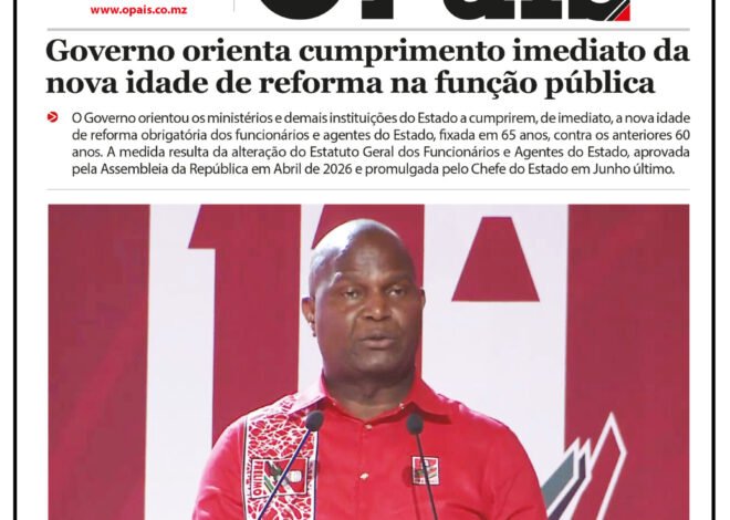 Capa do Jornal 24.08.26 – O País
