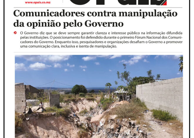 Capa do Jornal 14.08.26 – O País