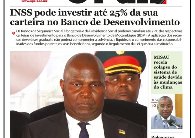 Capa do Jornal O Pais 20.10.26 – O País