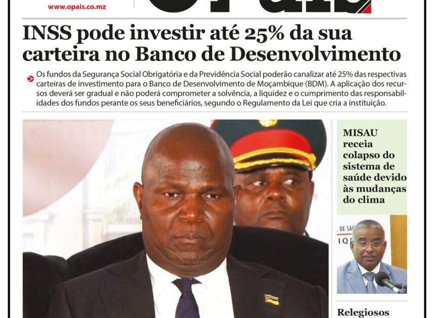 Capa do Jornal O Pais 20.10.26 – O País