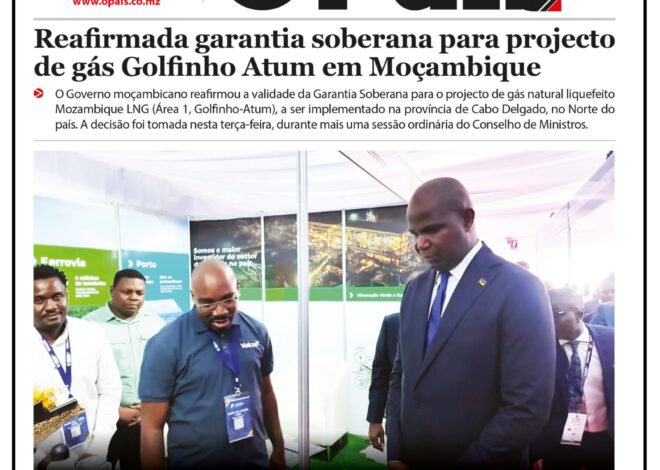 Capa do Jornal O Pais 21.10.26 – O País