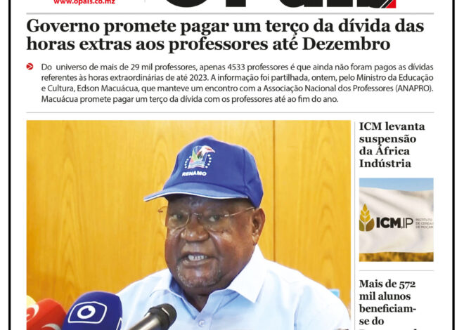 Capa do Jornal 22.10.26 – O País