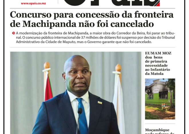 Capa do Jornal O Pais 16.10.26 – O País