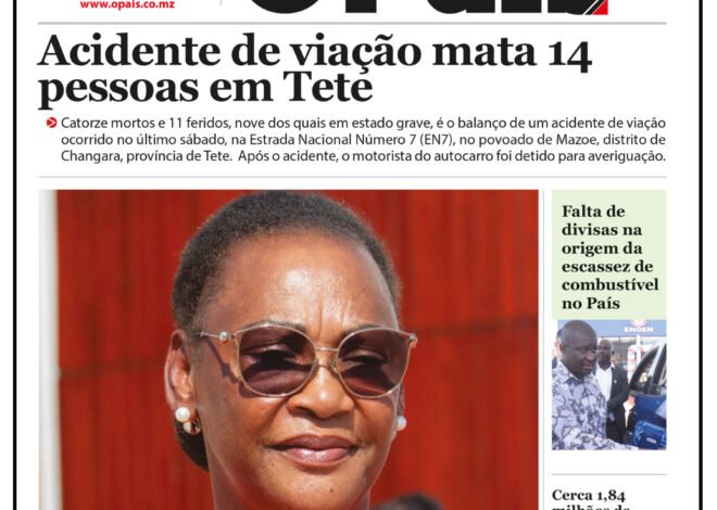 Capa do Jornal 19.10.26 – O País